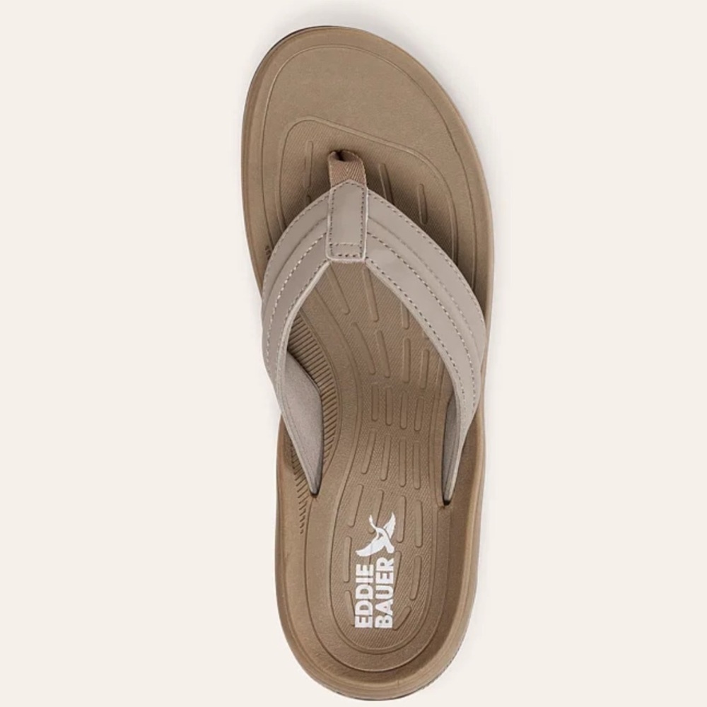 Mens Break Point 2 Flip Flops Sandals Mushroom Comfy Walking Summer Size 10 NWT - Picture 3 of 11
